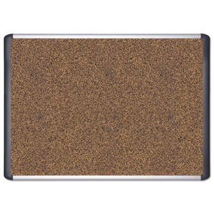 MasterVision® wholesale. Tech Cork Board, 24x36, Silver-black Frame. HSD Wholesale: Janitorial Supplies, Breakroom Supplies, Office Supplies.