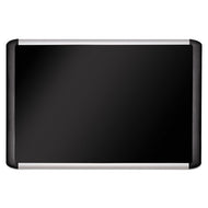 MasterVision® wholesale. Black Fabric Bulletin Board, 36 X 48, Silver-black. HSD Wholesale: Janitorial Supplies, Breakroom Supplies, Office Supplies.