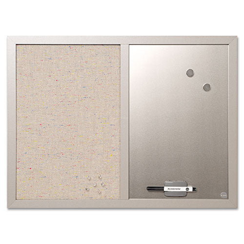 MasterVision® wholesale. Combo Bulletin Board, Bulletin-dry Erase, 24x18, Gray Frame. HSD Wholesale: Janitorial Supplies, Breakroom Supplies, Office Supplies.