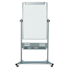 Load image into Gallery viewer, MasterVision® wholesale. Magnetic Reversible Mobile Easel, Vertical Orientation, 35.4&quot; X 47.2&quot;, Board, 80&quot; Tall Easel, White-silver. HSD Wholesale: Janitorial Supplies, Breakroom Supplies, Office Supplies.