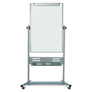 MasterVision® wholesale. Magnetic Reversible Mobile Easel, Vertical Orientation, 35.4" X 47.2", Board, 80" Tall Easel, White-silver. HSD Wholesale: Janitorial Supplies, Breakroom Supplies, Office Supplies.