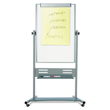 Load image into Gallery viewer, MasterVision® wholesale. Magnetic Reversible Mobile Easel, Vertical Orientation, 35.4&quot; X 47.2&quot;, Board, 80&quot; Tall Easel, White-silver. HSD Wholesale: Janitorial Supplies, Breakroom Supplies, Office Supplies.