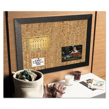 Load image into Gallery viewer, MasterVision® wholesale. Natural Cork Bulletin Board, 36x24, Cork-black. HSD Wholesale: Janitorial Supplies, Breakroom Supplies, Office Supplies.