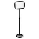 MasterVision® wholesale. Floor Stand Sign Holder, Rectangle, 15x11 Sign, 66"h, Black Frame. HSD Wholesale: Janitorial Supplies, Breakroom Supplies, Office Supplies.