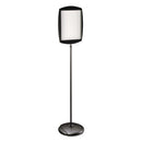 MasterVision® wholesale. Floor Stand Sign Holder, Rectangle, 15x11 Sign, 66"h, Black Frame. HSD Wholesale: Janitorial Supplies, Breakroom Supplies, Office Supplies.