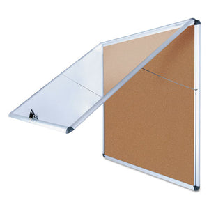 MasterVision® wholesale. Slim-line Enclosed Cork Bulletin Board, 47 X 38, Aluminum Case. HSD Wholesale: Janitorial Supplies, Breakroom Supplies, Office Supplies.