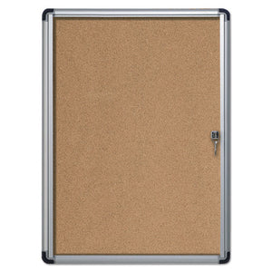 MasterVision® wholesale. Slim-line Enclosed Cork Bulletin Board, 28 X 38, Aluminum Case. HSD Wholesale: Janitorial Supplies, Breakroom Supplies, Office Supplies.