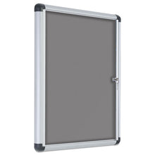 Load image into Gallery viewer, MasterVision® wholesale. Slim-line Enclosed Fabric Bulletin Board, 28 X 38, Aluminum Case. HSD Wholesale: Janitorial Supplies, Breakroom Supplies, Office Supplies.