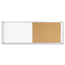 Load image into Gallery viewer, MasterVision® wholesale. Combo Cubicle Workstation Dry Erase-cork Board, 48x18, Silver Frame. HSD Wholesale: Janitorial Supplies, Breakroom Supplies, Office Supplies.