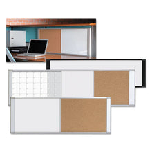 Load image into Gallery viewer, MasterVision® wholesale. Combo Cubicle Workstation Dry Erase-cork Board, 48x18, Silver Frame. HSD Wholesale: Janitorial Supplies, Breakroom Supplies, Office Supplies.