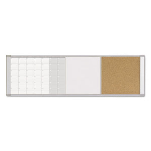 MasterVision® wholesale. Magnetic Calendar Combo Board, 48 X 18, Aluminum Frame. HSD Wholesale: Janitorial Supplies, Breakroom Supplies, Office Supplies.