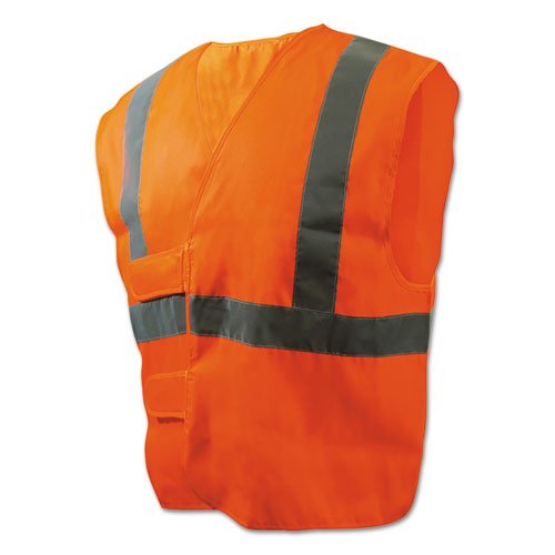 Boardwalk® wholesale. Boardwalk Class 2 Safety Vests, Orange-silver, Standard. HSD Wholesale: Janitorial Supplies, Breakroom Supplies, Office Supplies.