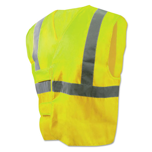 Boardwalk® wholesale. Boardwalk Class 2 Safety Vests, Lime Green-silver, Standard. HSD Wholesale: Janitorial Supplies, Breakroom Supplies, Office Supplies.