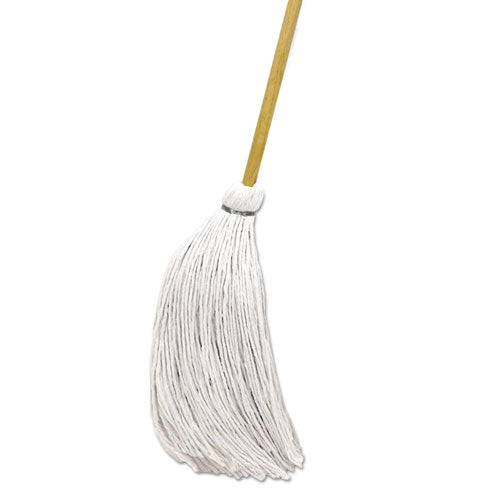 Handle-deck Mops, 24 Oz White Rayon Head, 54