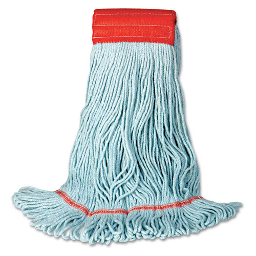 Boardwalk® wholesale. Boardwalk Echomop With Looped-end Wet Head, Synthetic-cotton, Large, Blue. HSD Wholesale: Janitorial Supplies, Breakroom Supplies, Office Supplies.