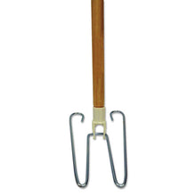 Load image into Gallery viewer, Boardwalk® wholesale. Boardwalk Wedge Dust Mop Head Frame-natural Wood Handle, 15-16&quot; Dia. X 48&quot; Long. HSD Wholesale: Janitorial Supplies, Breakroom Supplies, Office Supplies.