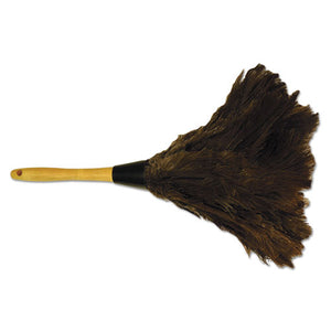 Boardwalk® wholesale. Boardwalk Professional Ostrich Feather Duster, Gray, 14", Wood Handle. HSD Wholesale: Janitorial Supplies, Breakroom Supplies, Office Supplies.