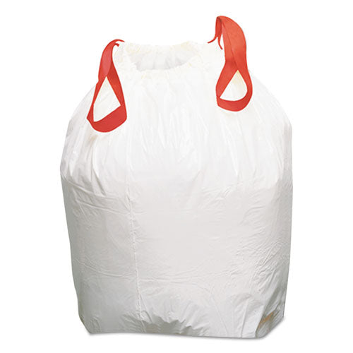 Boardwalk® wholesale. Boardwalk Drawstring Kitchen Bags, 13 Gal, 0.8 Mil, White, 100-carton. HSD Wholesale: Janitorial Supplies, Breakroom Supplies, Office Supplies.