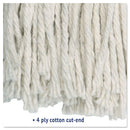 Boardwalk® wholesale. Boardwalk Cut-end Wet Mop Head, Cotton,