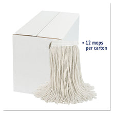 Load image into Gallery viewer, Boardwalk® wholesale. Boardwalk Cut-end Wet Mop Head, Cotton, White, #20, 12-carton. HSD Wholesale: Janitorial Supplies, Breakroom Supplies, Office Supplies.