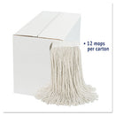 Boardwalk® wholesale. Boardwalk Cut-end Wet Mop Head, Cotton, White,
