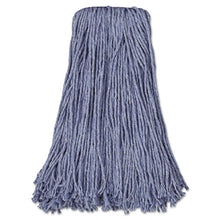 Load image into Gallery viewer, Boardwalk® wholesale. Boardwalk Mop Head, Standard Head, Cotton-synthetic Fiber, Cut-end, #24, Blue, 12-carton. HSD Wholesale: Janitorial Supplies, Breakroom Supplies, Office Supplies.