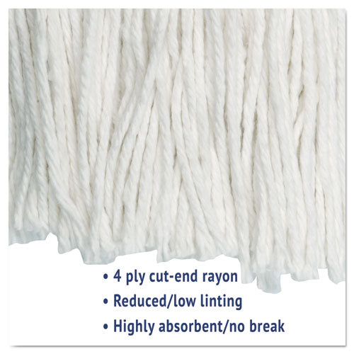 Boardwalk® wholesale. Boardwalk Cut-end Wet Mop Head, Rayon, No. 24, White. HSD Wholesale: Janitorial Supplies, Breakroom Supplies, Office Supplies.