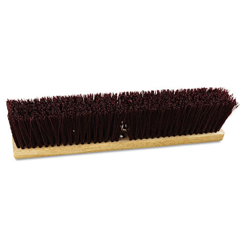 Boardwalk® wholesale. Boardwalk Floor Brush Head, 18" Wide, Maroon, Heavy Duty, Polypropylene Bristles. HSD Wholesale: Janitorial Supplies, Breakroom Supplies, Office Supplies.