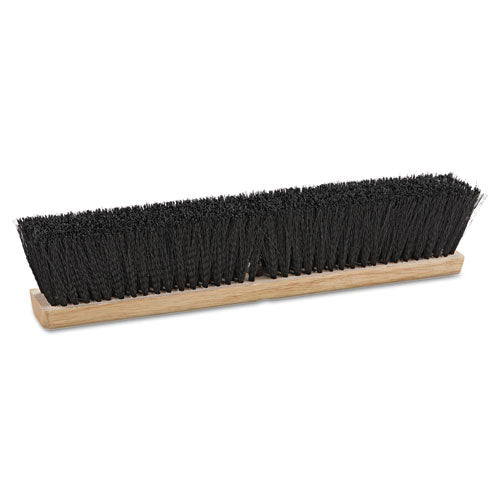 Boardwalk® wholesale. Boardwalk Floor Brush Head, 18" Wide, Black, Medium Weight, Polypropylene Bristles. HSD Wholesale: Janitorial Supplies, Breakroom Supplies, Office Supplies.