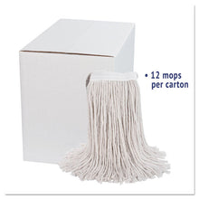 Load image into Gallery viewer, Boardwalk® wholesale. Boardwalk Premium Cut-end Wet Mop Heads, Cotton, 24oz, White, 12-carton. HSD Wholesale: Janitorial Supplies, Breakroom Supplies, Office Supplies.