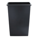 Boardwalk® wholesale. Boardwalk Slim Waste Container, 23 Gal, Gray, Plastic. HSD Wholesale: Janitorial Supplies, Breakroom Supplies, Office Supplies.