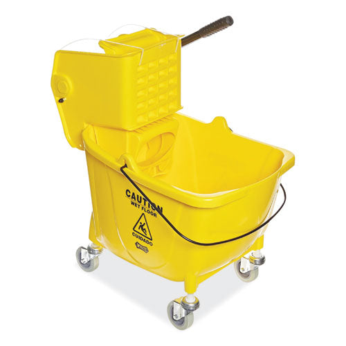 Boardwalk® wholesale. Boardwalk Pro-pac Side-squeeze Wringer-bucket Combo, 8.75gal, Yellow. HSD Wholesale: Janitorial Supplies, Breakroom Supplies, Office Supplies.