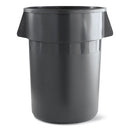 Boardwalk® wholesale. Boardwalk Round Waste Receptacle, Lldpe, 32 Gal, Gray. HSD Wholesale: Janitorial Supplies, Breakroom Supplies, Office Supplies.