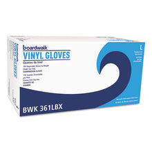 Load image into Gallery viewer, Boardwalk® wholesale. Boardwalk Exam Vinyl Gloves, Clear, Large, 3 3-5 Mil, 1000-carton. HSD Wholesale: Janitorial Supplies, Breakroom Supplies, Office Supplies.