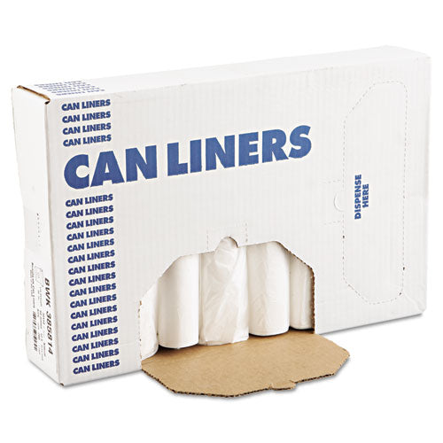 Boardwalk® wholesale. Boardwalk High-density Can Liners, 60 Gal, 11 Microns, 38" X 58", Natural, 200-carton. HSD Wholesale: Janitorial Supplies, Breakroom Supplies, Office Supplies.