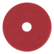 Load image into Gallery viewer, Boardwalk® wholesale. Boardwalk Buffing Floor Pads, 13&quot; Diameter, Red, 5-carton. HSD Wholesale: Janitorial Supplies, Breakroom Supplies, Office Supplies.