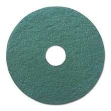 Load image into Gallery viewer, Boardwalk® wholesale. Boardwalk Heavy-duty Scrubbing Floor Pads, 16&quot; Diameter, Green, 5-carton. HSD Wholesale: Janitorial Supplies, Breakroom Supplies, Office Supplies.