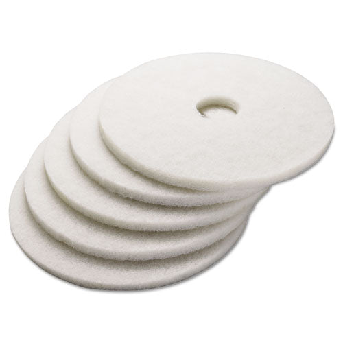 Boardwalk® wholesale. Boardwalk Polishing Floor Pads, 17" Diameter, White, 5-carton. HSD Wholesale: Janitorial Supplies, Breakroom Supplies, Office Supplies.