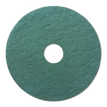 Load image into Gallery viewer, Boardwalk® wholesale. Boardwalk Heavy-duty Scrubbing Floor Pads, 18&quot; Diameter, Green, 5-carton. HSD Wholesale: Janitorial Supplies, Breakroom Supplies, Office Supplies.
