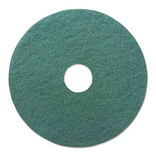 Load image into Gallery viewer, Boardwalk® wholesale. Boardwalk Heavy-duty Scrubbing Floor Pads, 19&quot; Diameter, Green, 5-carton. HSD Wholesale: Janitorial Supplies, Breakroom Supplies, Office Supplies.