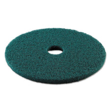 Load image into Gallery viewer, Boardwalk® wholesale. Boardwalk Heavy-duty Scrubbing Floor Pads, 19&quot; Diameter, Green, 5-carton. HSD Wholesale: Janitorial Supplies, Breakroom Supplies, Office Supplies.