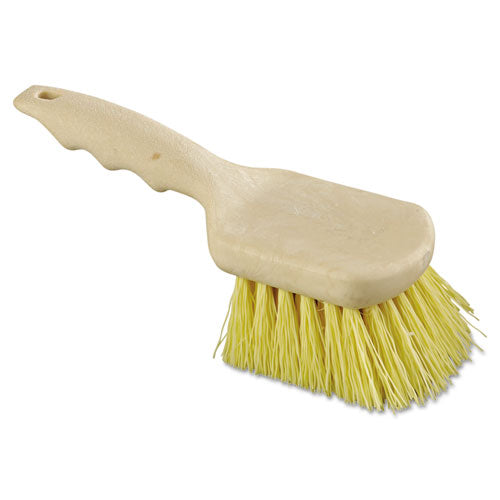 Boardwalk® wholesale. Boardwalk Utility Brush, Polypropylene Fill, 8 1-2" Long, Tan Handle. HSD Wholesale: Janitorial Supplies, Breakroom Supplies, Office Supplies.