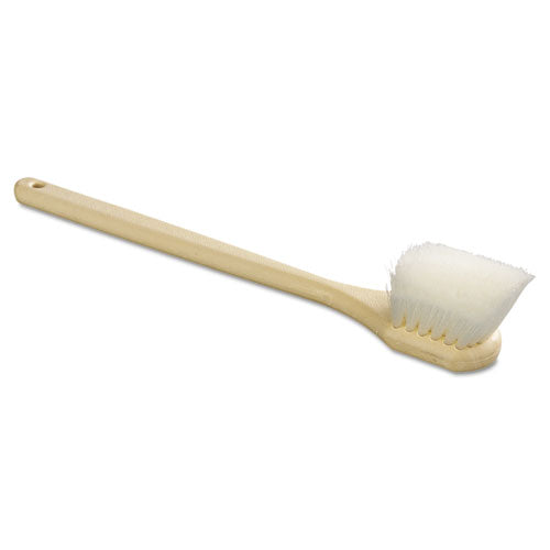 Boardwalk® wholesale. Boardwalk Utility Brush, Nylon Fill, 20" Long, Tan Handle. HSD Wholesale: Janitorial Supplies, Breakroom Supplies, Office Supplies.