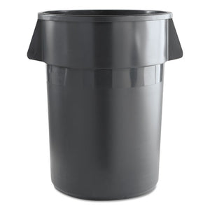 Boardwalk® wholesale. Boardwalk Round Waste Receptacle, Plastic, 44 Gal, Gray. HSD Wholesale: Janitorial Supplies, Breakroom Supplies, Office Supplies.