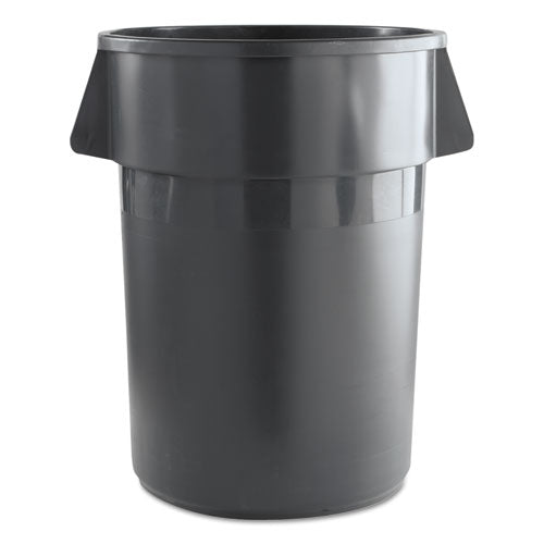 Boardwalk® wholesale. Boardwalk Round Waste Receptacle, Plastic, 44 Gal, Gray. HSD Wholesale: Janitorial Supplies, Breakroom Supplies, Office Supplies.