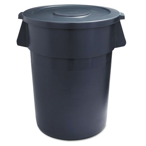 Boardwalk® wholesale. Boardwalk Lids For 44 Gal Waste Receptacles, Flat-top, Round, Plastic Gray. HSD Wholesale: Janitorial Supplies, Breakroom Supplies, Office Supplies.