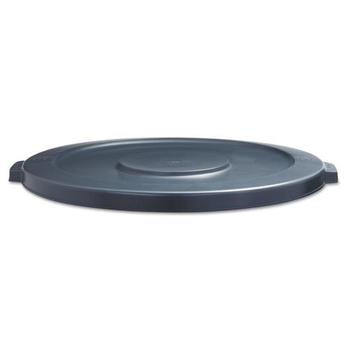 Boardwalk® wholesale. Boardwalk Lids For 44 Gal Waste Receptacles, Flat-top, Round, Plastic Gray. HSD Wholesale: Janitorial Supplies, Breakroom Supplies, Office Supplies.