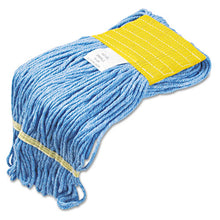 Load image into Gallery viewer, Boardwalk® wholesale. Boardwalk Super Loop Wet Mop Head, Cotton-synthetic Fiber, 5&quot; Headband, Small Size, Blue, 12-carton. HSD Wholesale: Janitorial Supplies, Breakroom Supplies, Office Supplies.