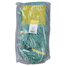 Load image into Gallery viewer, Boardwalk® wholesale. Boardwalk Super Loop Wet Mop Head, Cotton-synthetic Fiber, 5&quot; Headband, Small Size, Green, 12-carton. HSD Wholesale: Janitorial Supplies, Breakroom Supplies, Office Supplies.