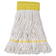 Load image into Gallery viewer, Boardwalk® wholesale. Boardwalk Super Loop Wet Mop Head, Cotton-synthetic Fiber, 5&quot; Headband, Small Size, White, 12-carton. HSD Wholesale: Janitorial Supplies, Breakroom Supplies, Office Supplies.